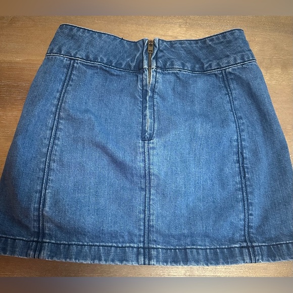 Free People Denim Mini Size 0 - Picture 4 of 8